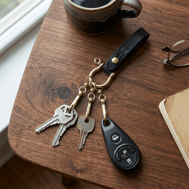 LEATHER TURN-BACK KEYRING - Will Leather Goods