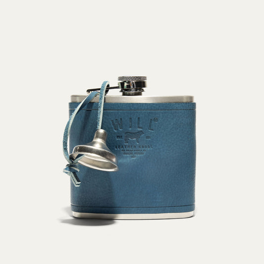 Leather & Stainless Steel Flask - Will Leather Goods