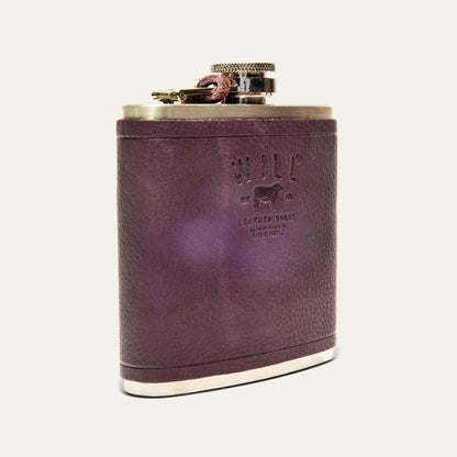 Leather & Stainless Steel Flask