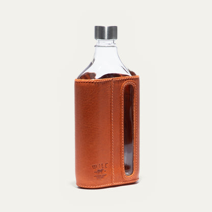 Glass Leather Flask 375Ml