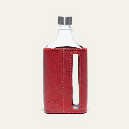 Glass Leather Flask 375Ml