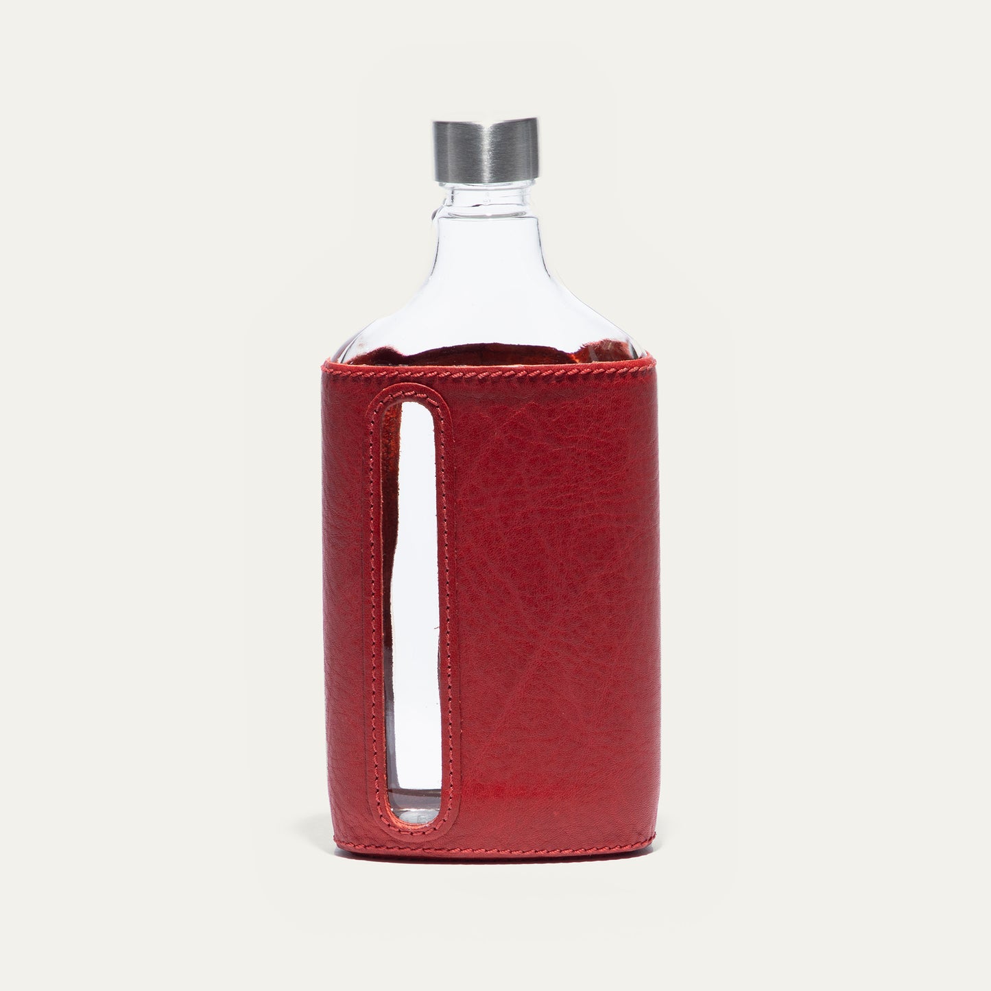 Glass Leather Flask 375Ml