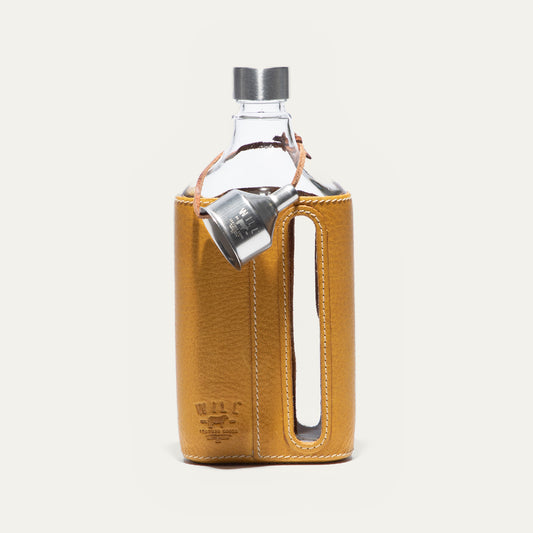 Glass Leather Flask 375Ml - Will Leather Goods