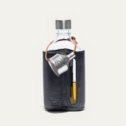 Glass Leather Flask 200Ml - Will Leather Goods