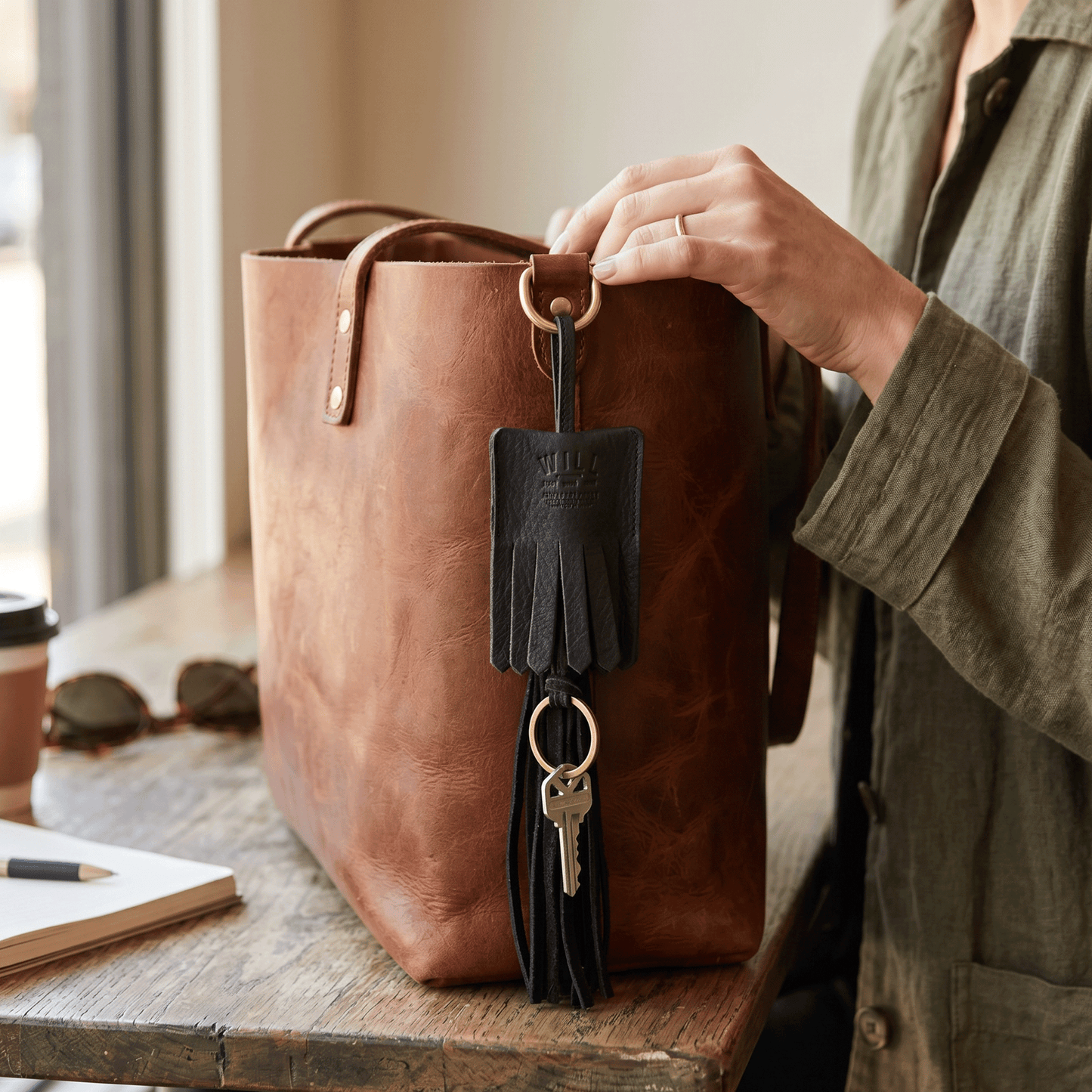Leather Key Fob Tassel - Will Leather Goods
