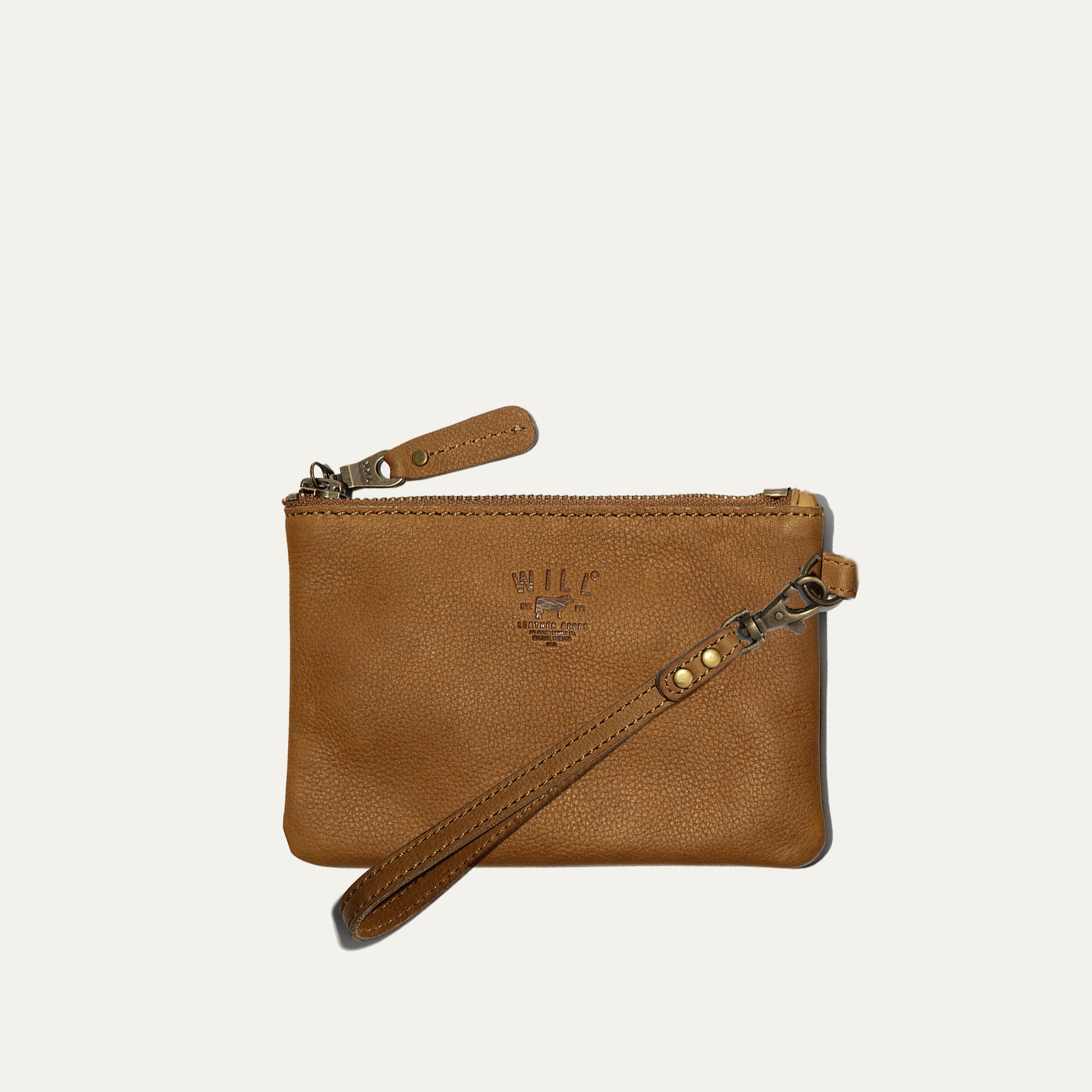 ZIP POUCH WITH WRISTLET – Will Leather Goods