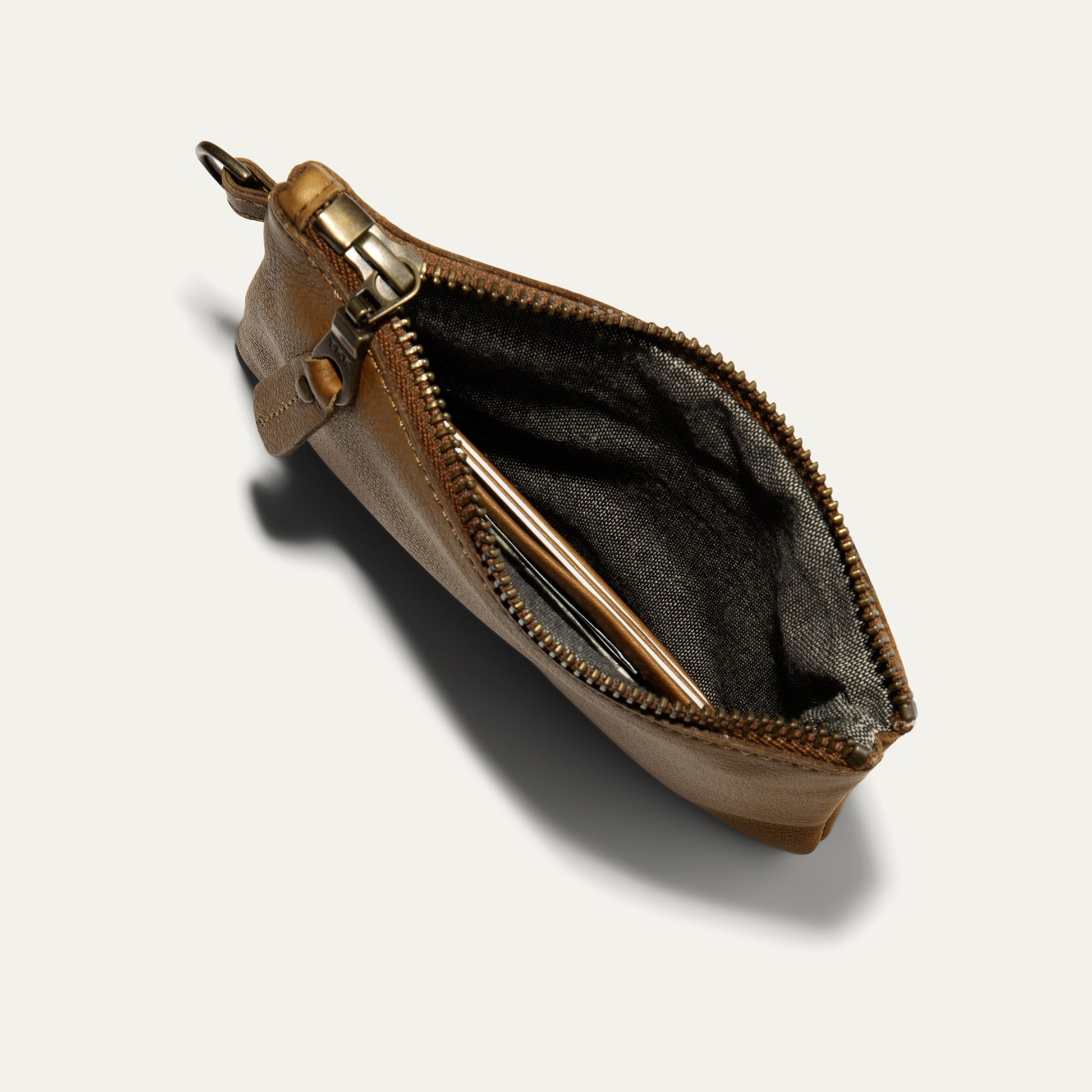 ZIP POUCH WITH WRISTLET - Will Leather Goods