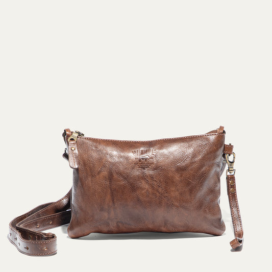 Corfu Zip Pouch Medium W/ Crossbody - Will Leather Goods