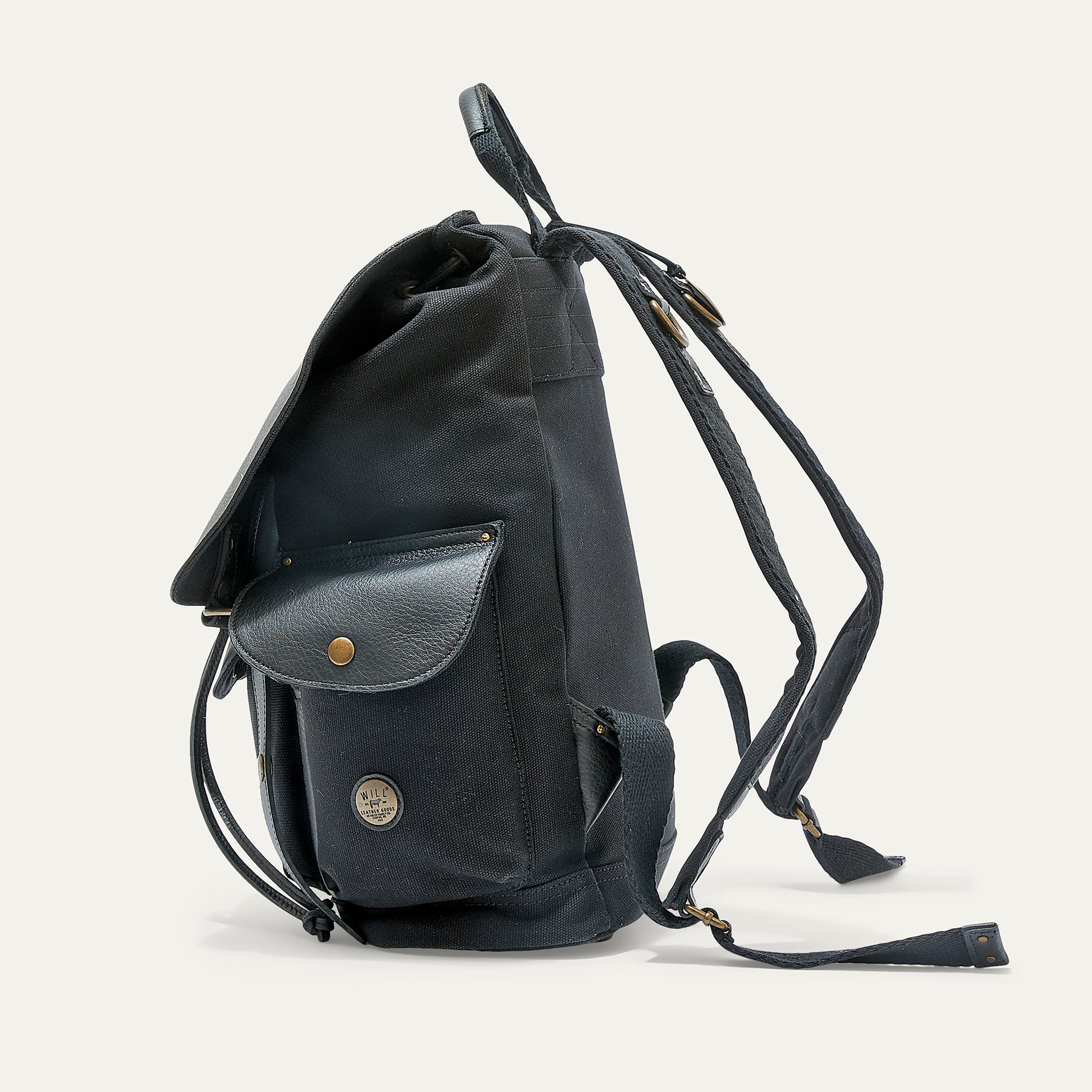 bill roms canvas and leather backpack Lennon Canvas & Leather Backpack – Will Leather Goods