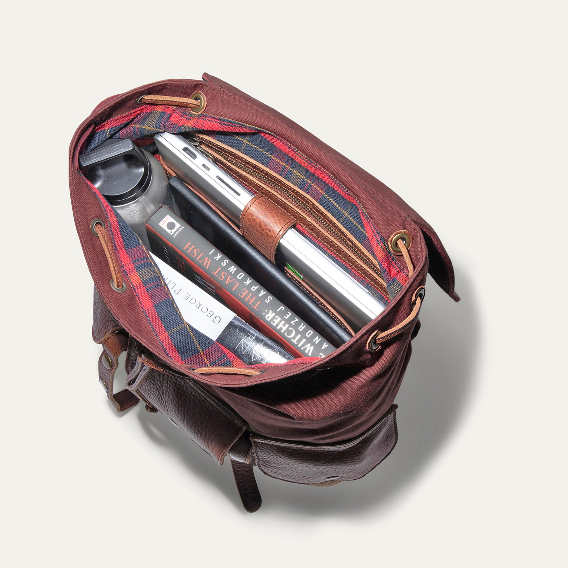 bill roms canvas and leather backpack Lennon Canvas & Leather Backpack – Will Leather Goods