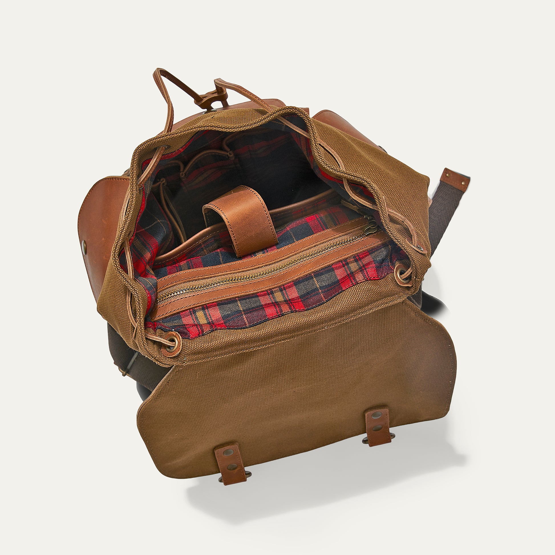 canvas leather trim backpack Lennon Canvas & Leather Backpack – Will Leather Goods