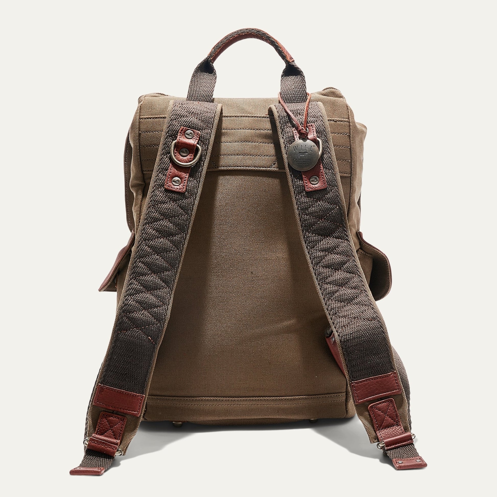 Lennon Canvas & Leather Backpack – Will Leather Goods