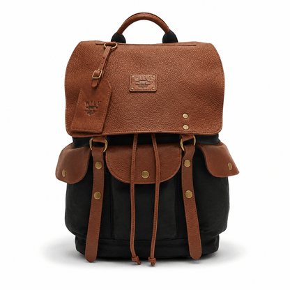 Lennon Canvas & Leather Backpack - Will Leather Goods