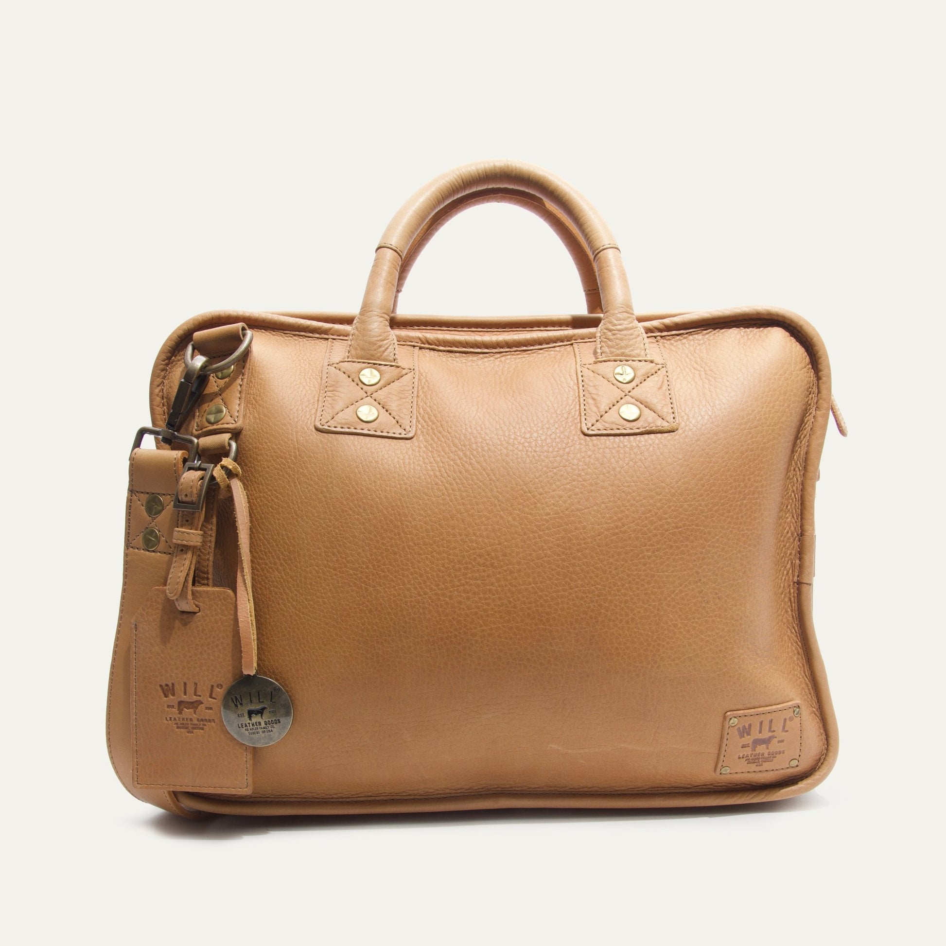 Hank Double Zip Briefcase - Will Leather Goods