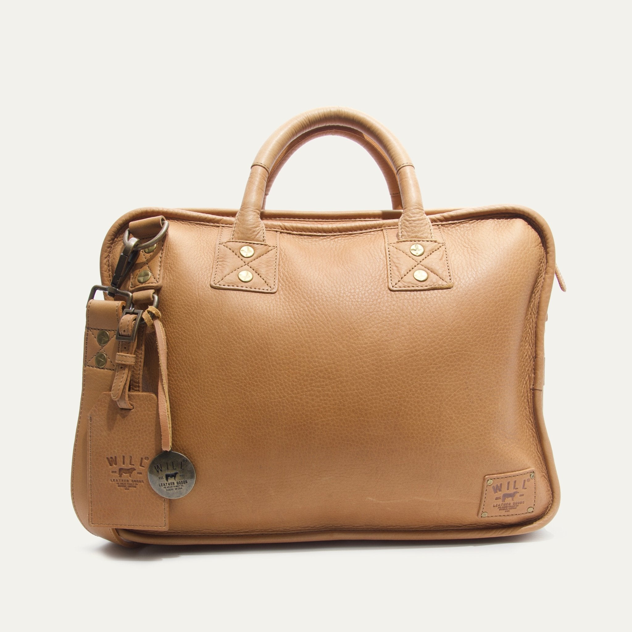 Hank Double Zip Briefcase - Will Leather Goods