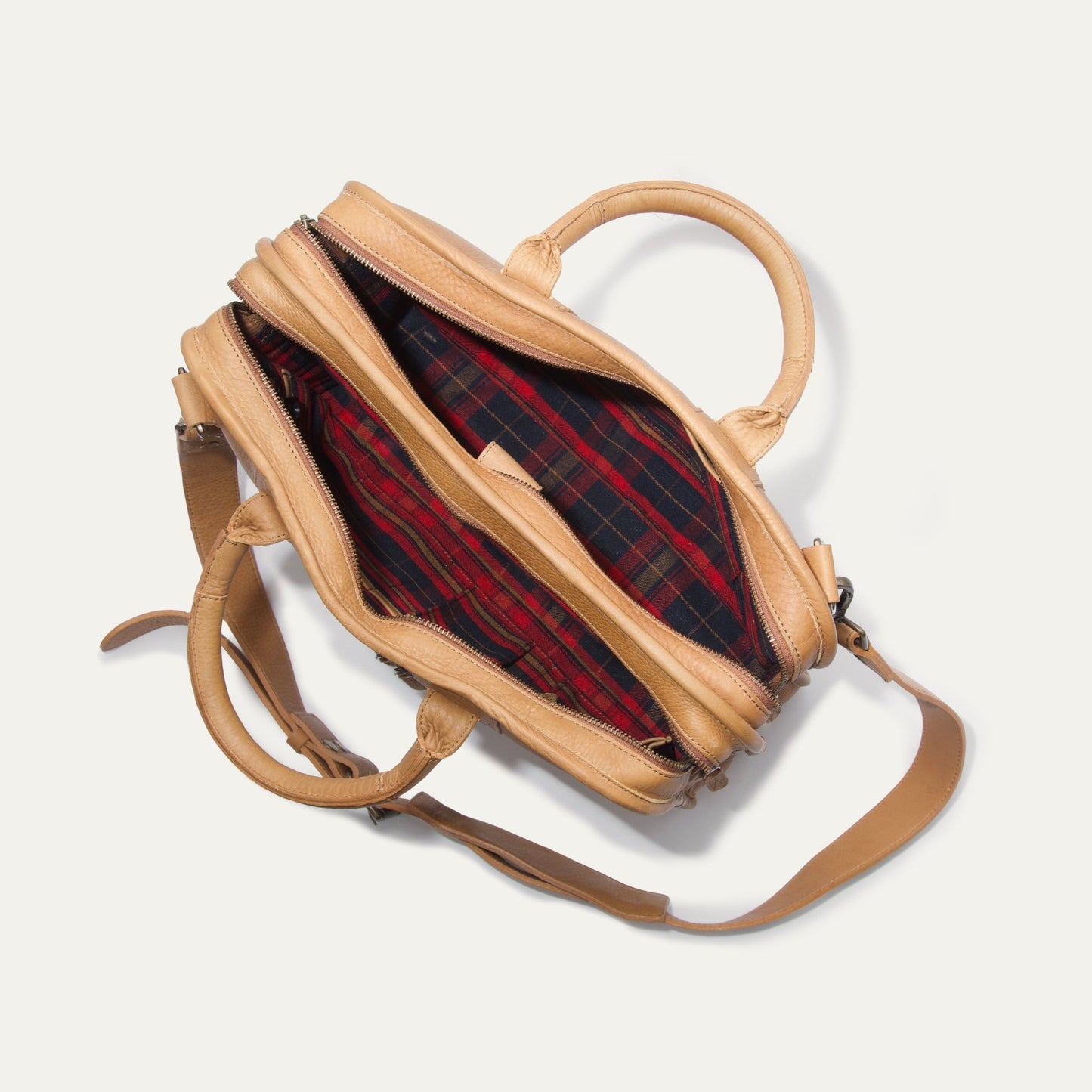 Hank Double Zip Briefcase - Will Leather Goods