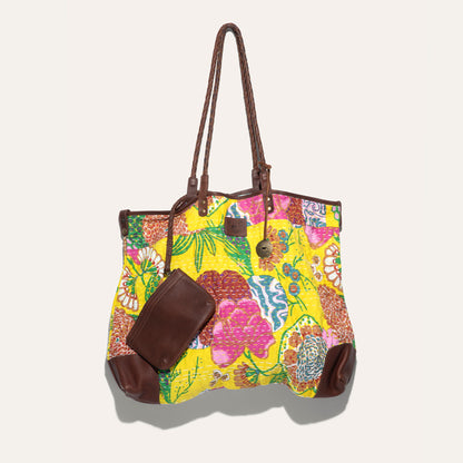 Kantha Reversible Quilted Tote