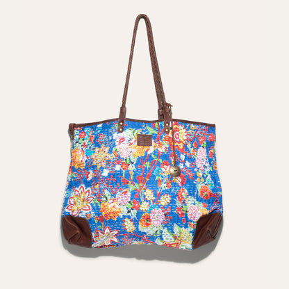Kantha Reversible Quilted Tote