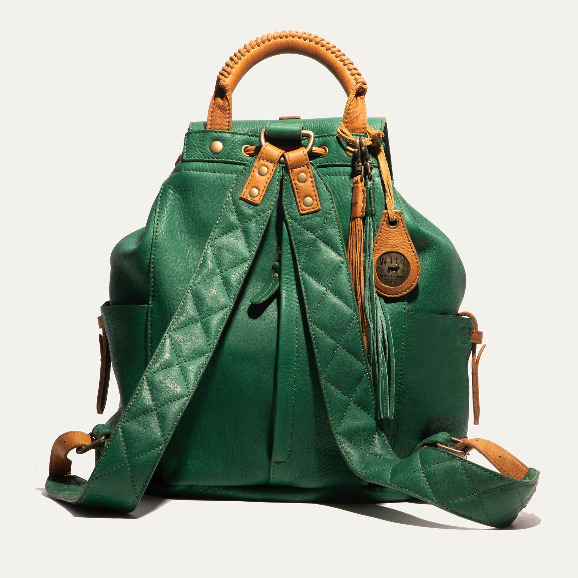 dark green leather backpack Nerlion for Men Waxed Canvas Laptop Backpack 17.3 Inch Rucksack Vintage Travel Backpack (Green) : Electronics Best backpack for travel Small Leather Backpack - Chatelet