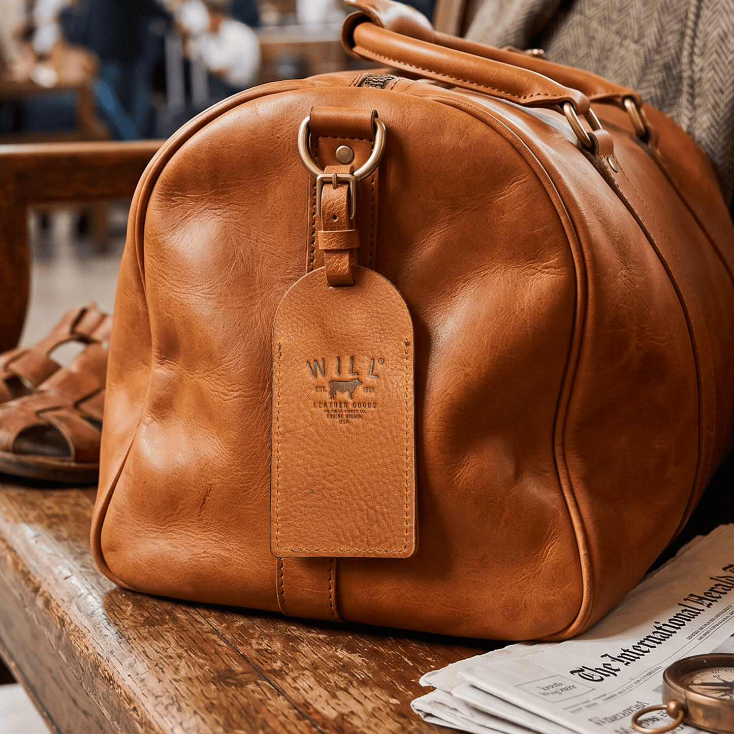 Rounded Luggage Tag - Will Leather Goods