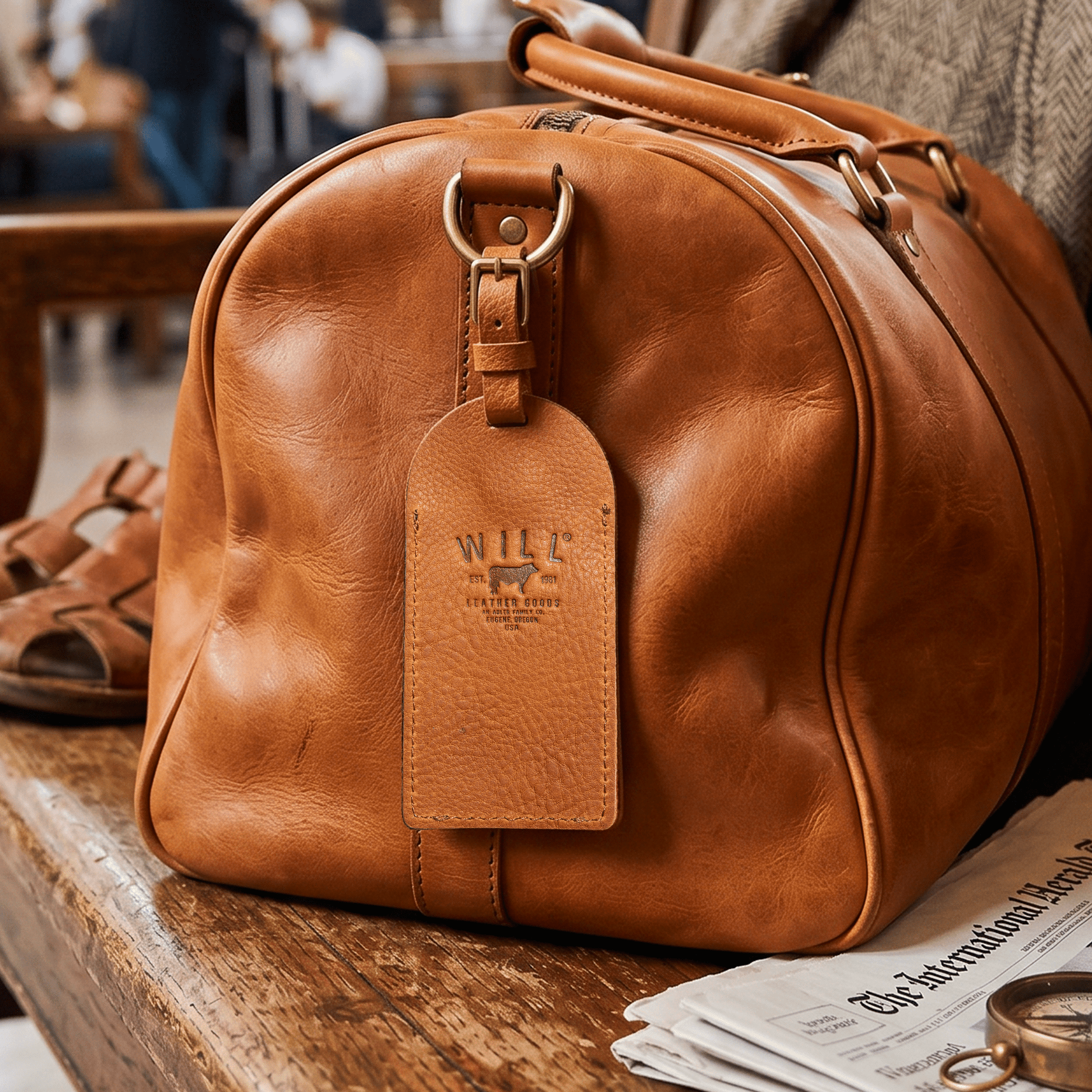 Rounded Luggage Tag - Will Leather Goods