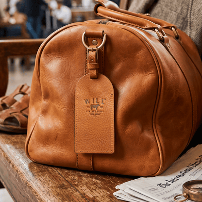 Rounded Luggage Tag - Will Leather Goods