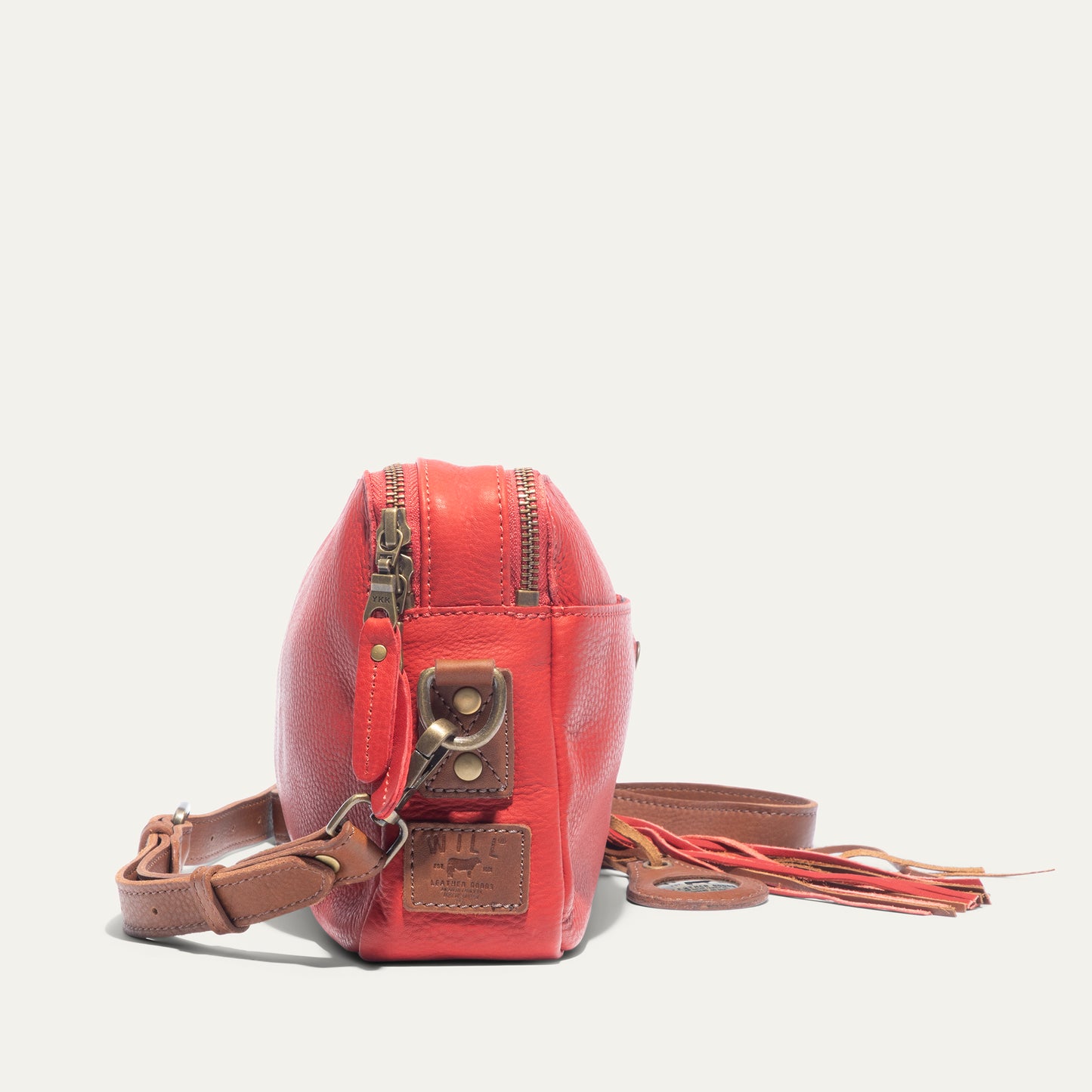 Everyday Double Zip Leather Crossbody