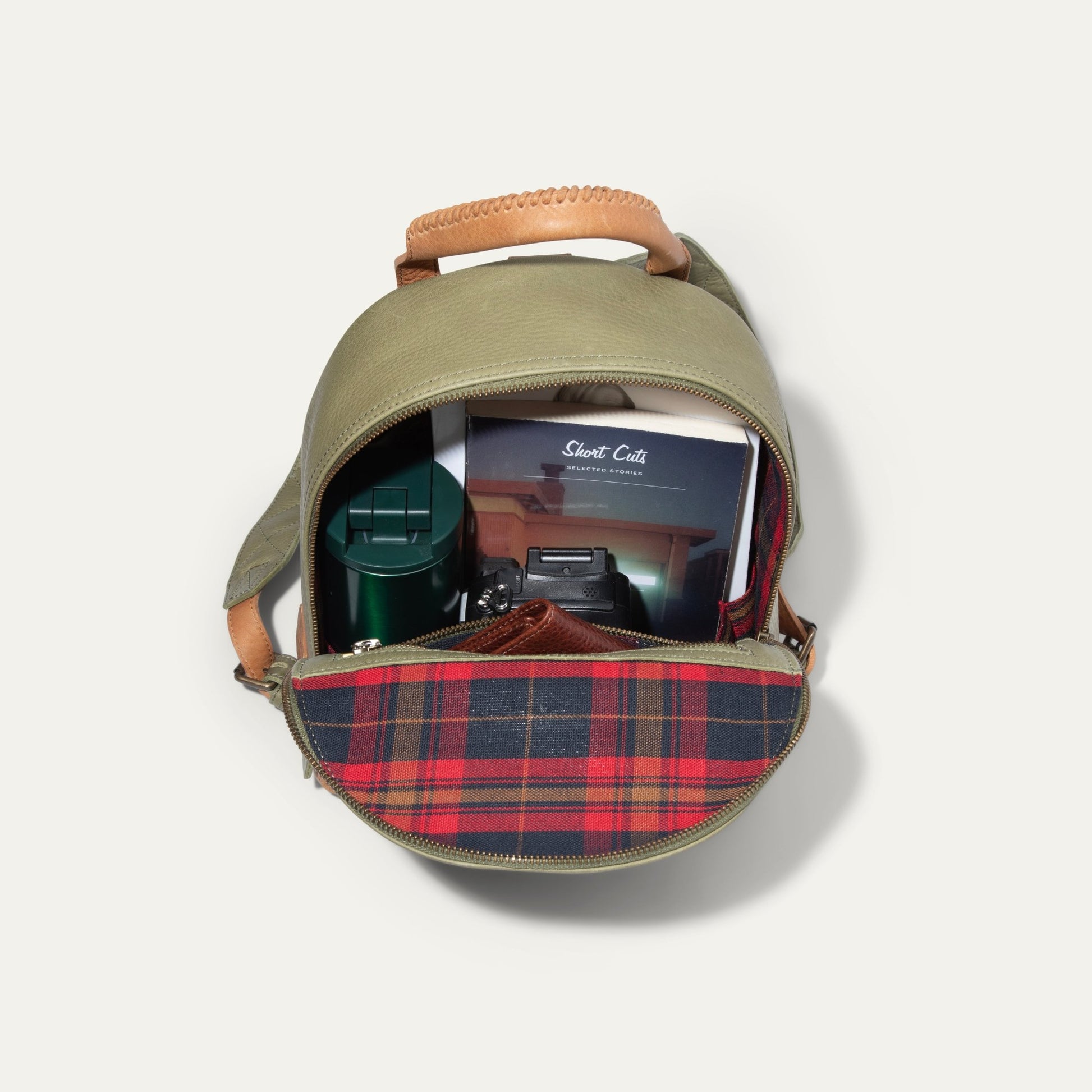 day tour mini backpack MADISON & DAKOTA Canvas for Everyday & Pack Rucksack in Solid Color Blocks (Kale) Made of vinyl Ash Rose Young Tour Backpack