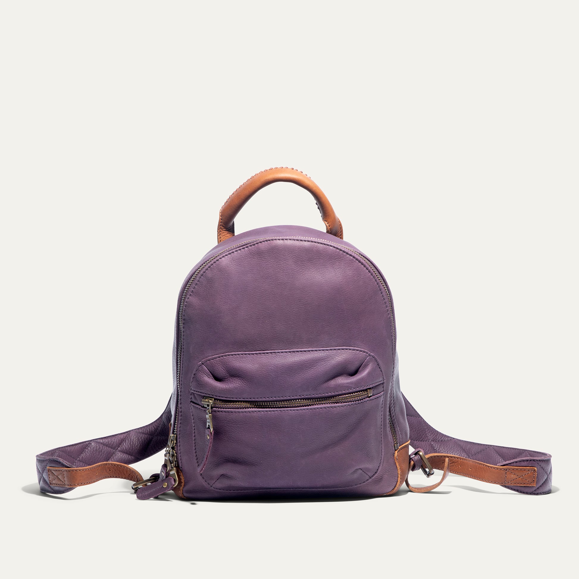 cheap purple leather backpack Mini Journey Backpack – Will Leather Goods