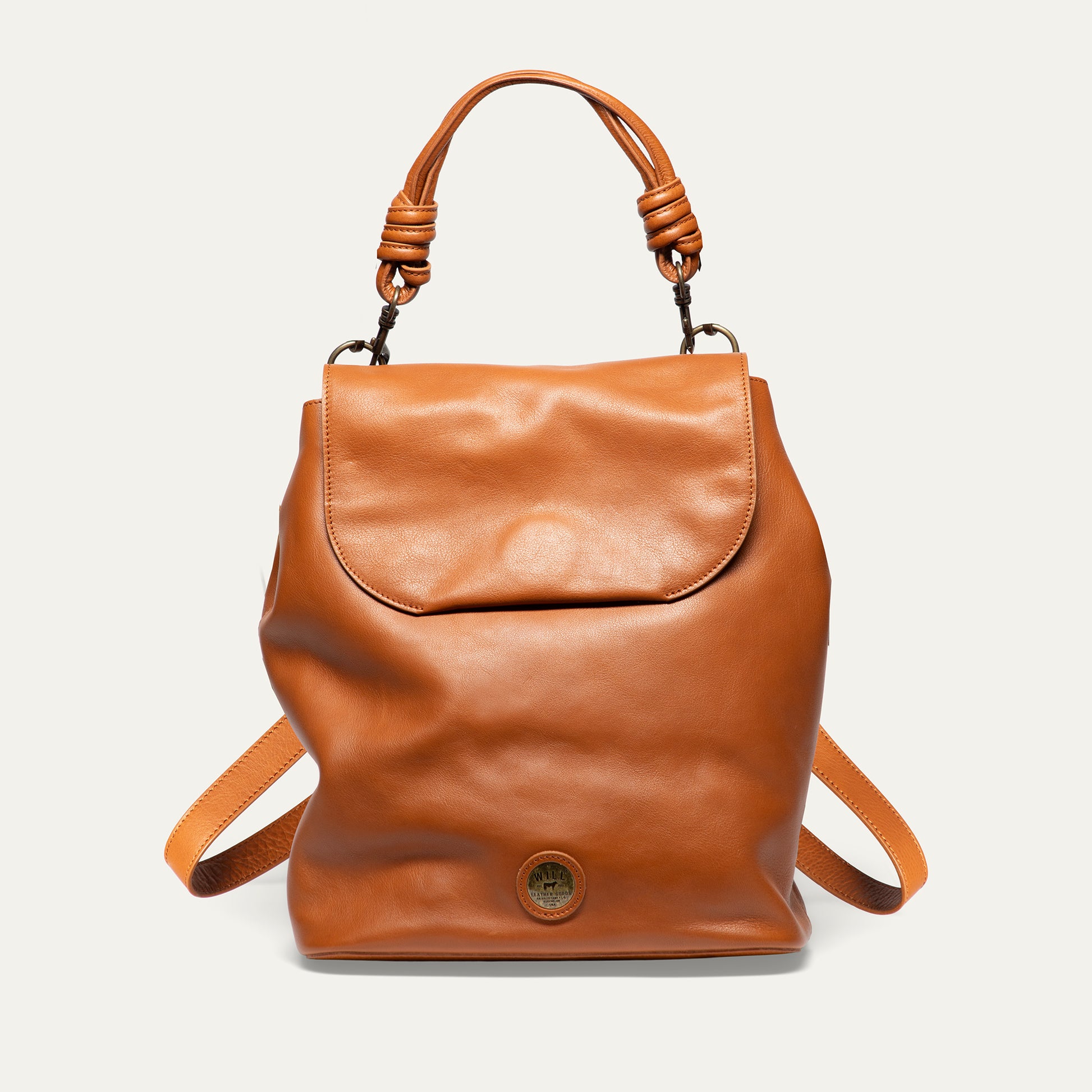 backpack leather tuscany Naples Backpack - CAFE