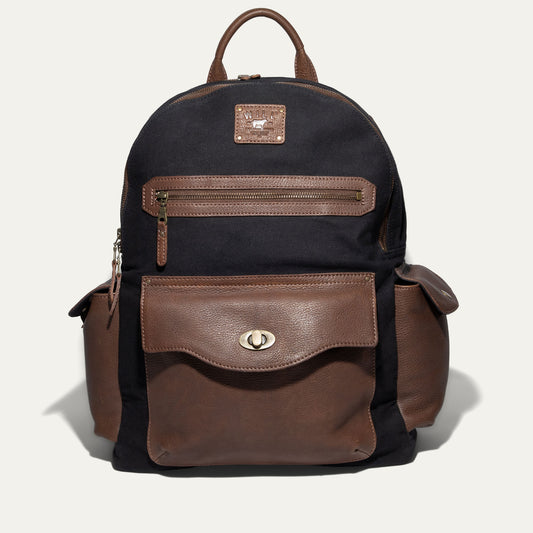 Canvas & Leather Backpack - Will Leather Goods