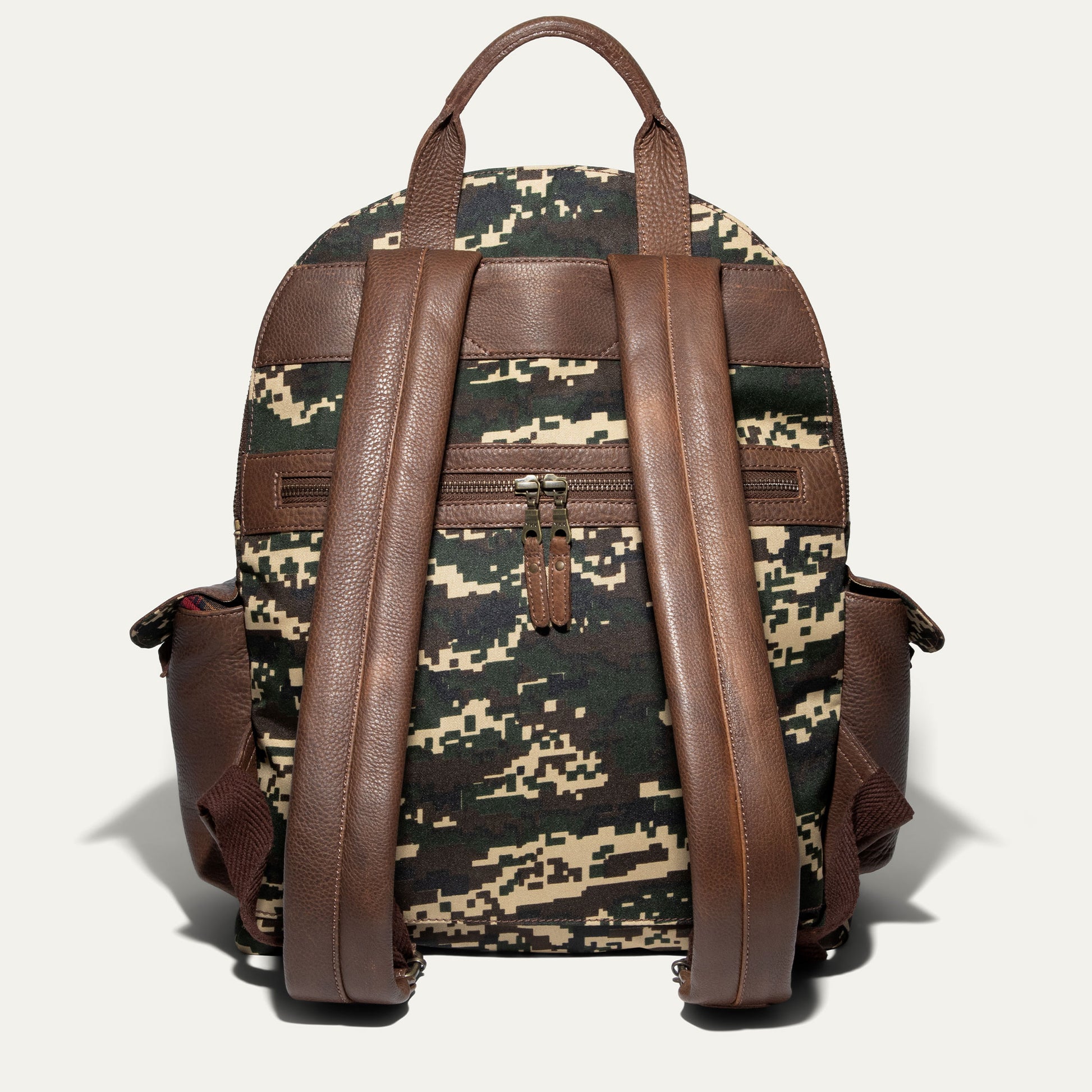 canvas and leather business backpack Canvas & Leather Backpack – Will Leather Goods