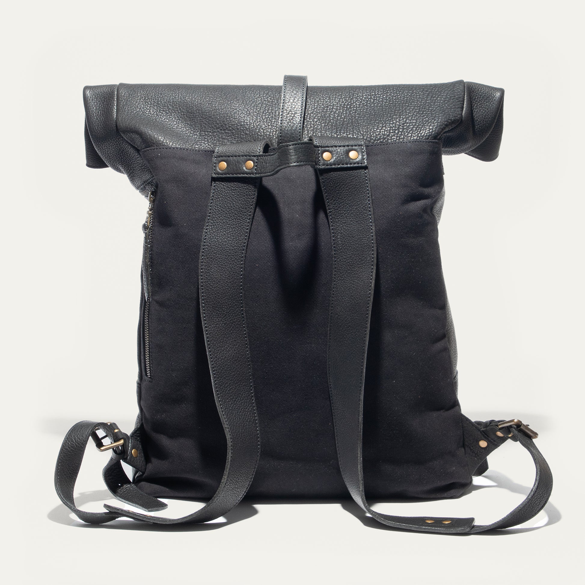 black leather rolltop backpack Roll Top Backpack – Will Leather Goods