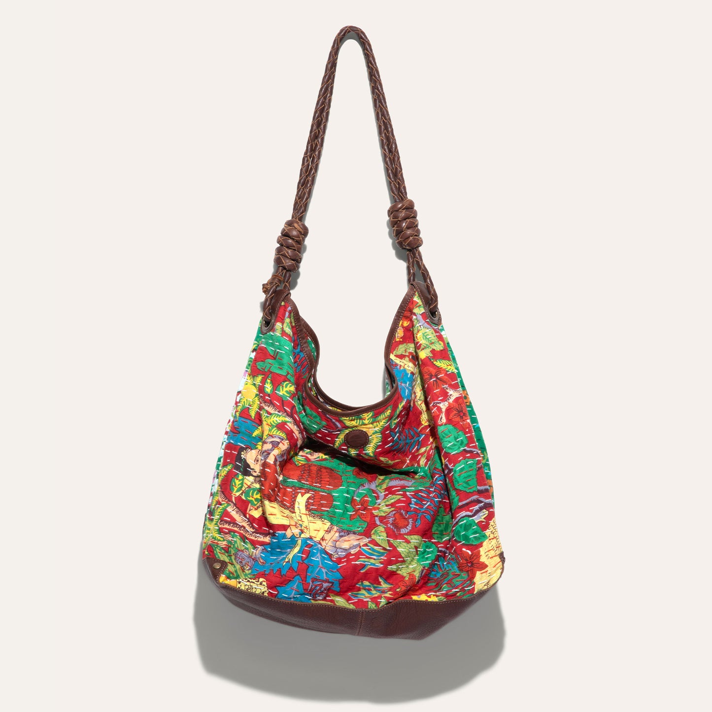 Kantha Reversible Quilted Hobo