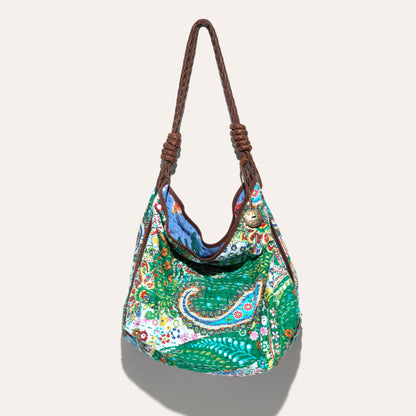 Kantha Reversible Quilted Hobo