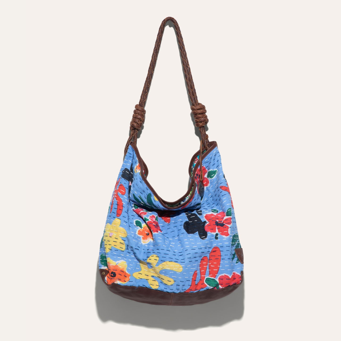 Kantha Reversible Quilted Hobo