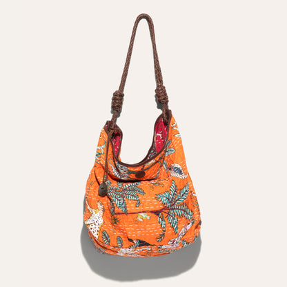 Kantha Reversible Quilted Hobo