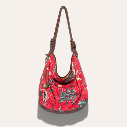 Kantha Reversible Quilted Hobo