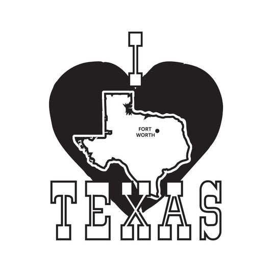 I HEART TEXAS CANVAS TOTE - Will Leather Goods