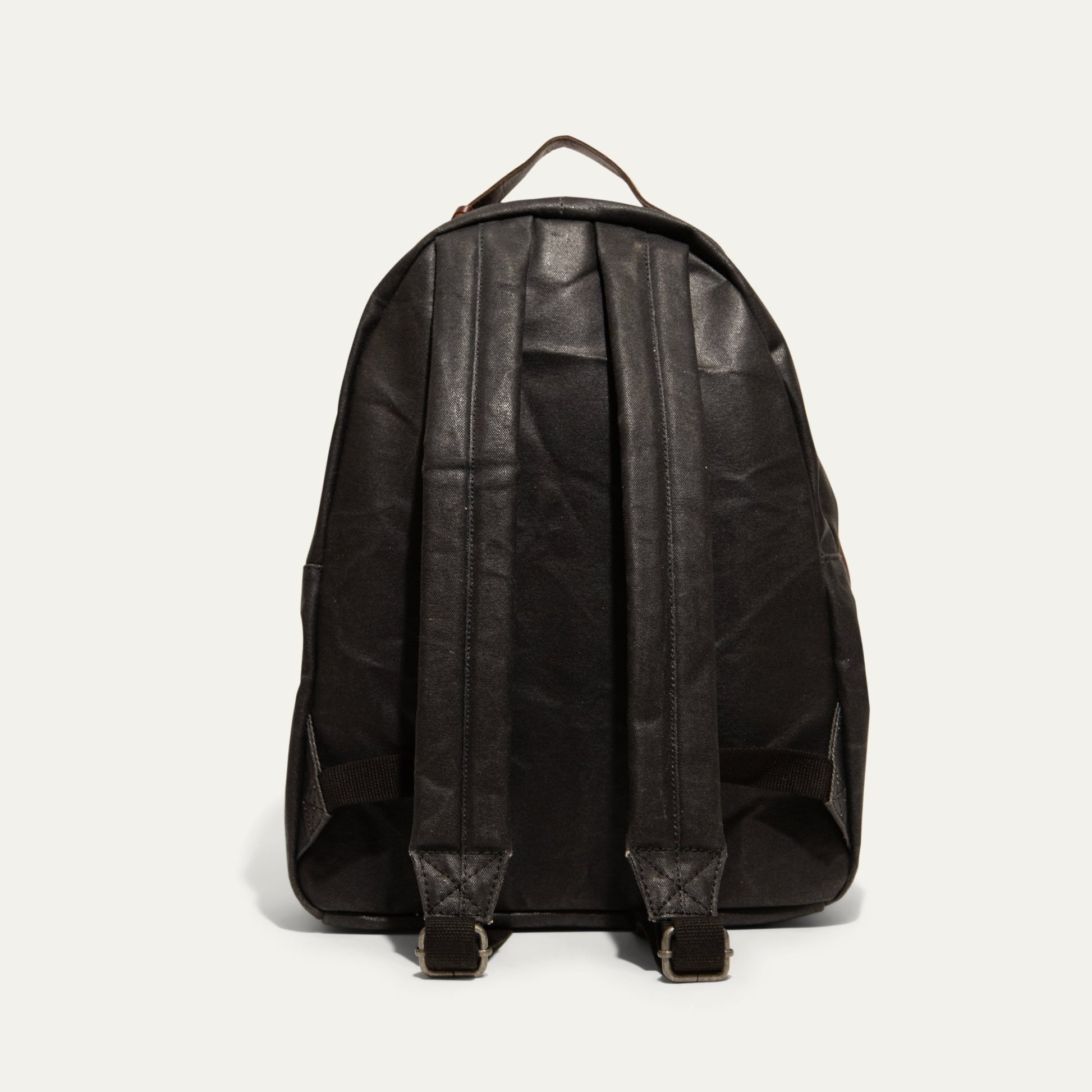 black leather canvas backpack Rainline Canvas Daypack