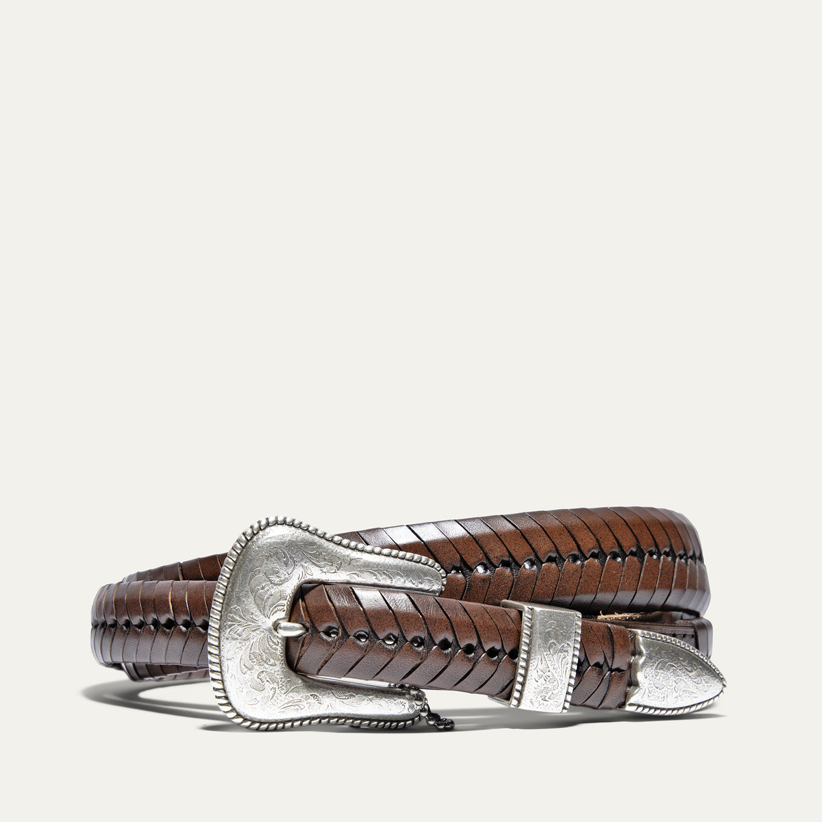60217_TAPERED_LACE_BELT_COGNAC  display picture 2