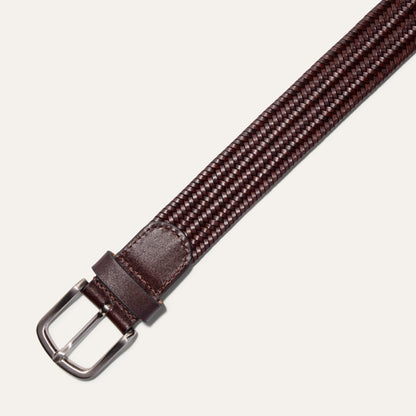 BRAIDED LEATHER STRETCH WOVEN BELT - Will Leather Goods