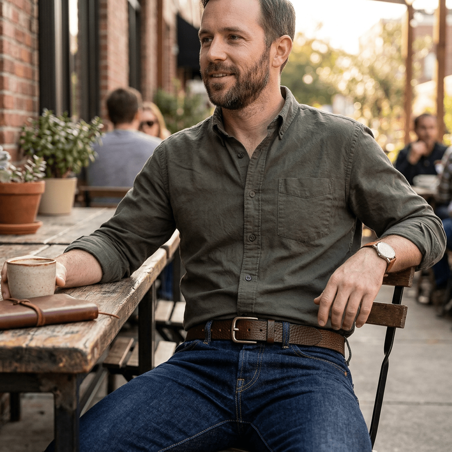 Shrunken American Bison Belt - Will Leather Goods