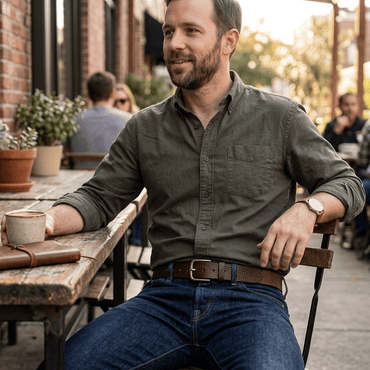 Shrunken American Bison Belt - Will Leather Goods