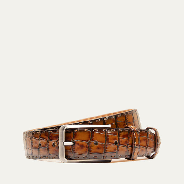 Croco Belt - Will Leather Goods