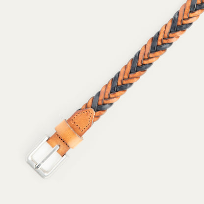Two-Tone Five Strand Braided Belt