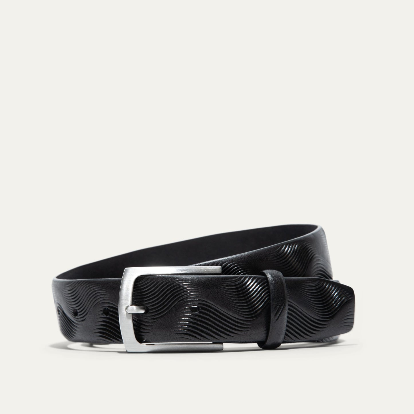 WAVE EMBOSSED BELT - Will Leather Goods