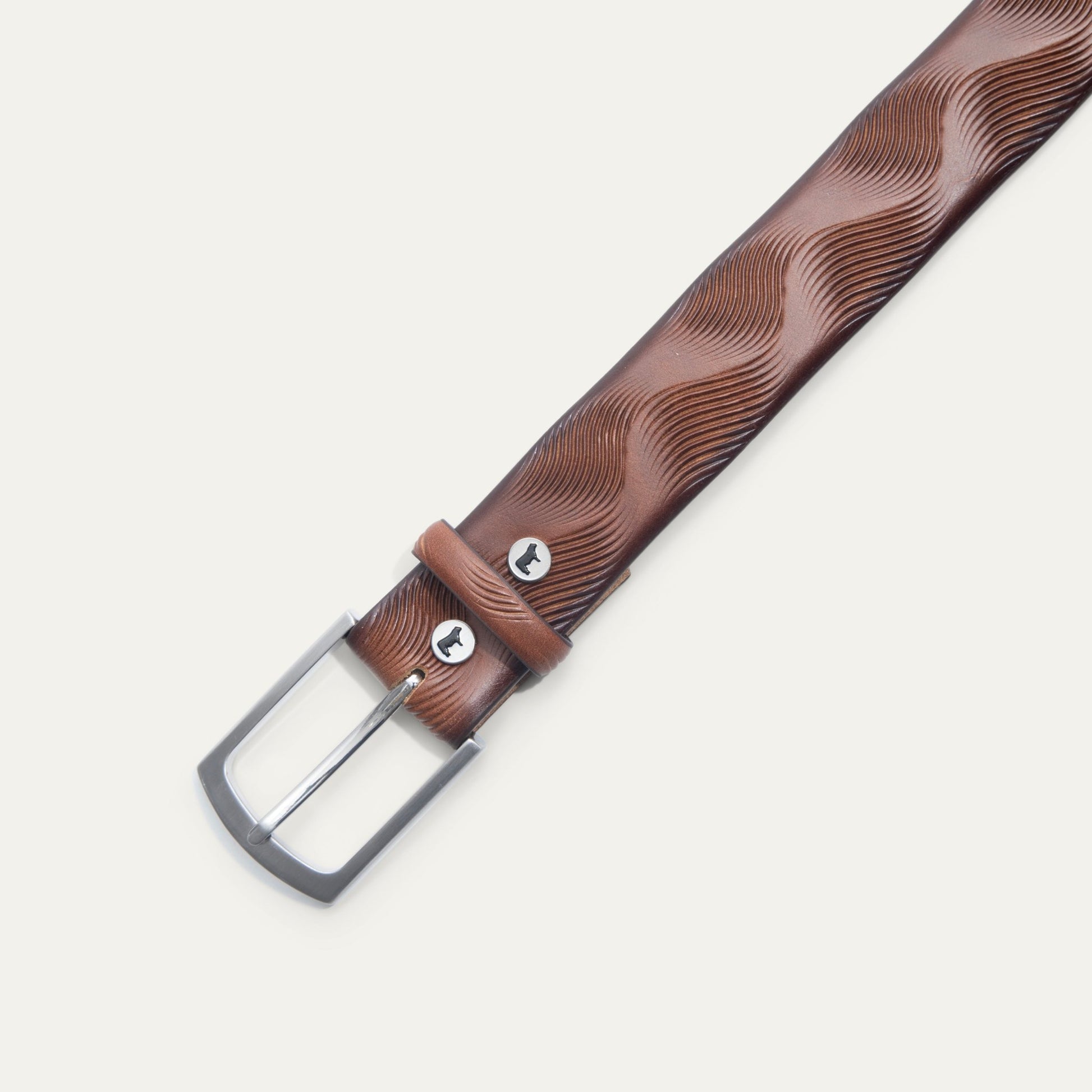 WAVE EMBOSSED BELT - Will Leather Goods