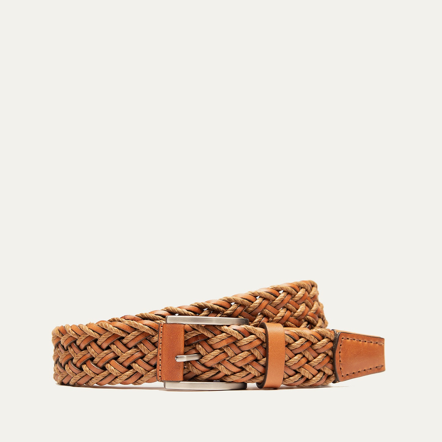 Leather Braided Wax Cord Belt Leather Braided Wax Cord Belt