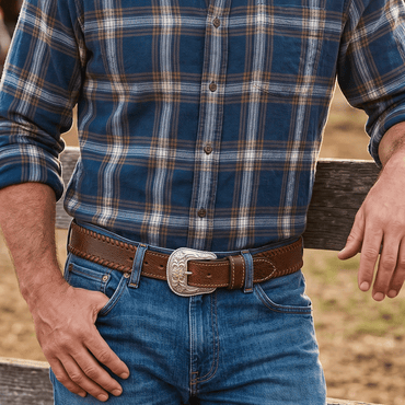 COWBOY BUFFALO WEAVE BELT - Will Leather Goods